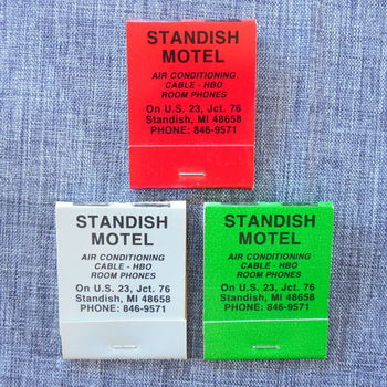 Standish Motel - Matchbooks (newer photo)